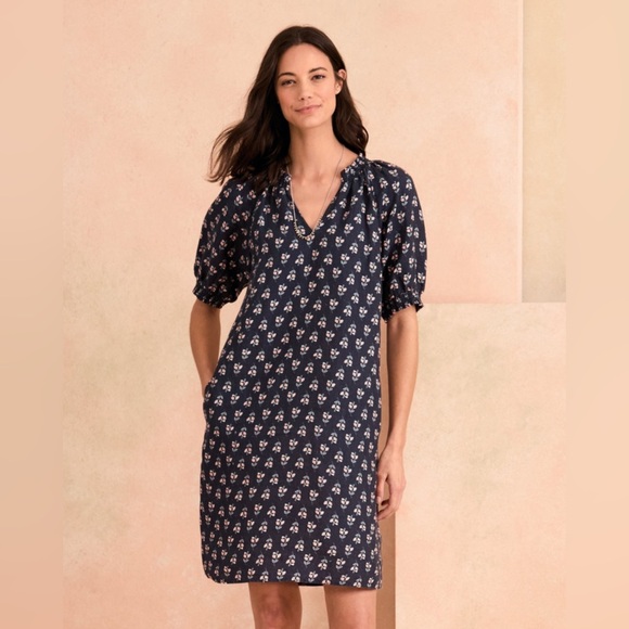 Garnet Hill Amelia 100% Linen Dress Size 4 - Picture 12 of 15